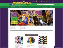 Tablet Screenshot of mardigraspartysupply.com